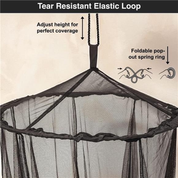 Black Mosquito Net for Single to King-Sized Beds – 2 Openings or Fully-Enclosed - Picture 3 of 7